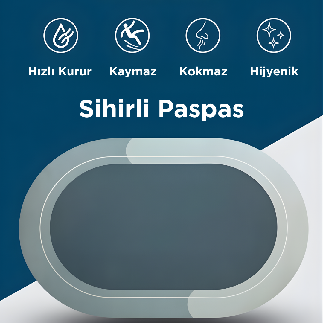 Dr. Paspas™ Ultra Emici Kaymaz Banyo Matı
